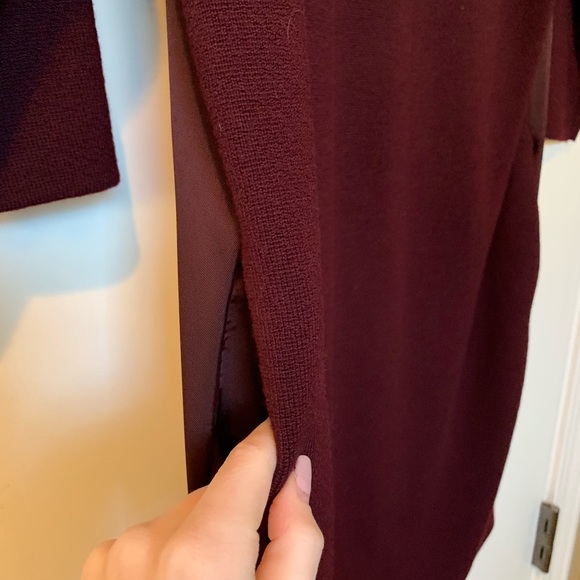 Maroon Fitted Dress - Picture 7 of 7